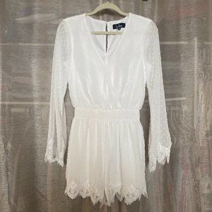 White Lulu's Romper